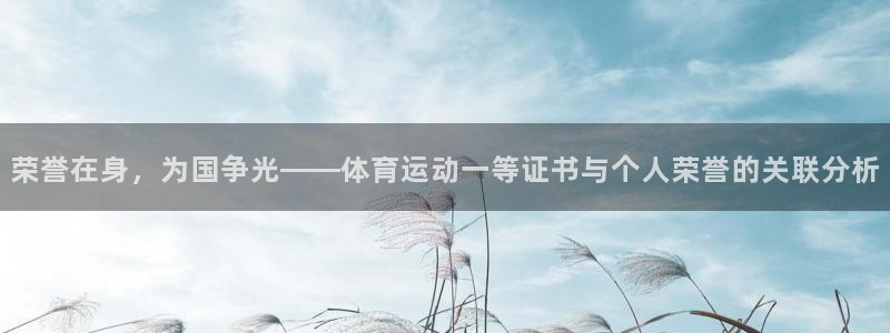 bsports官网 必一运动：荣誉在身，为国争光——体育运动一等证书与个人荣誉的关联分析